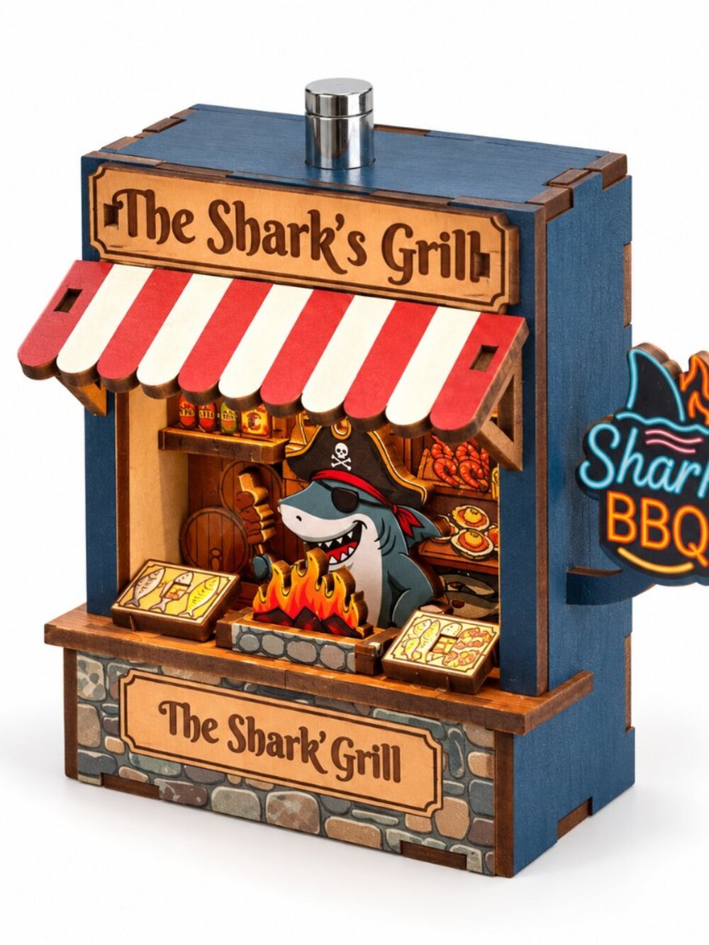 The Shark’s Grill DIY Magnetic Miniature Kit with Light